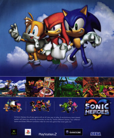 Sonic Heroes - Advertisement Flyer - Front (United States) - 1904x2290