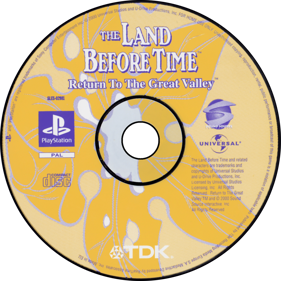 The Land Before Time: Return to the Great Valley - Disc (Europe) - 1500x1500