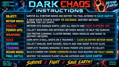 Dark Chaos - Arcade - Controls Information (World) - 1920x1080