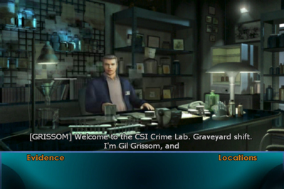 CSI: Crime Scene Investigation - Screenshot - Game Select (World) - 720x480