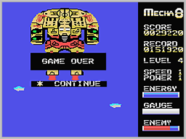 Mecha 8 - Screenshot - Game Over (World) - 256x192