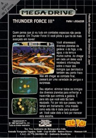Thunder Force III - Box - Back (Brazil) - 947x1361
