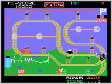 Mr. Do's Wild Ride - Screenshot - Gameplay (World) - 256x192