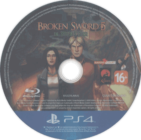 Broken Sword 5: the Serpent's Curse - Disc (Russia) - 757x755