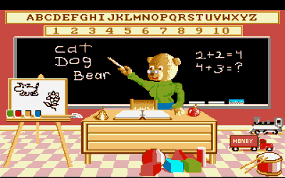 Illustration of Barney Bear Goes to School