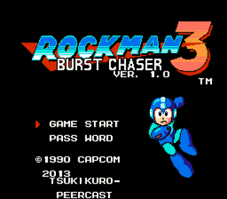 Rockman 3: Burst Chaser - Screenshot - Game Title (World) - 256x224