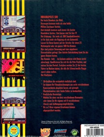 Indianapolis 500: The Simulation - Box - Back (Germany) - 735x960