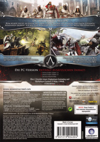 Assassin's Creed: Brotherhood - Box - Back (Germany) - 848x1200