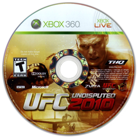 UFC Undisputed 2010 - Disc (North America) - 900x900