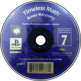 Timeless Math Adventure 7: Rover Recovery - Disc (North America) - 800x800