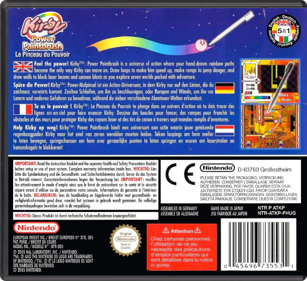 Kirby: Canvas Curse - Box - Back - Reconstructed (Europe) - 774x708