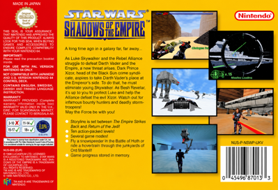 Star Wars: Shadows of the Empire - Box - Back - Reconstructed (Europe) - 1518x1036