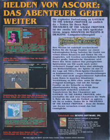 Treasures of the Savage Frontier - Box - Back (Germany) - 1116x1420