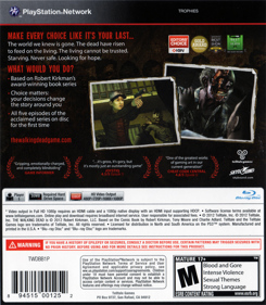 The Walking Dead - Box - Back (North America) - 640x734