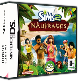 The Sims 2: Castaway - Box - 3D (Spain) - 575x598