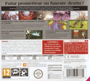 Fire Emblem Awakening - Box - Back (France) - 887x800