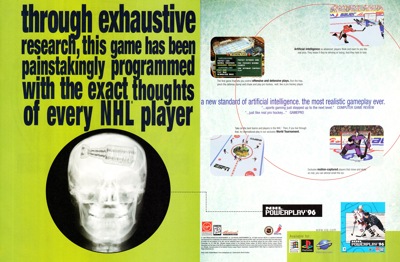 NHL Powerplay '96 - Advertisement Flyer - Front (North America) - 4000x2621