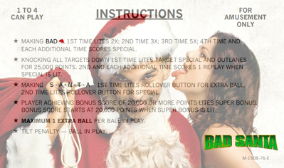 Bad Santa - Arcade - Controls Information (World) - 1060x627