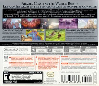 Fire Emblem Awakening - Box - Back (North America) - 913x800