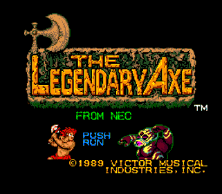 The Legendary Axe - Screenshot - Game Title (North America) - 256x224