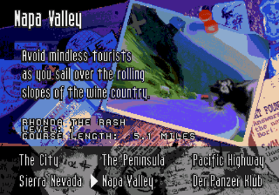 Road Rash - Screenshot - Game Select (North America) - 640x448