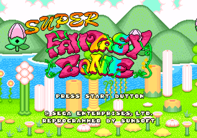 Super Fantasy Zone - Screenshot - Game Title (Europe) - 640x448
