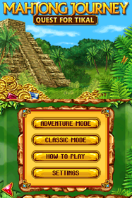 Mahjong Journey: Quest for Tikal - Screenshot - Game Title (North America) - 256x384