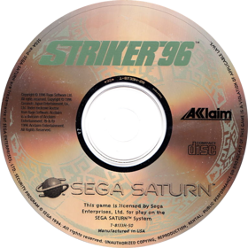 Striker '96 - Disc (Europe) - 772x773
