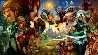The Legend of Zelda: Majora's Mask - Fanart - Background (World) - 2560x1440