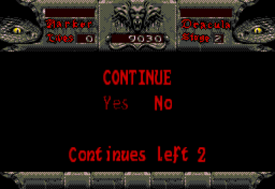 Bram Stoker's Dracula - Screenshot - Game Over (World) - 512x352