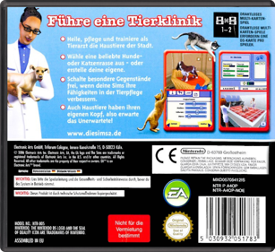 The Sims 2: Pets - Box - Back - Reconstructed (Germany) - 774x708