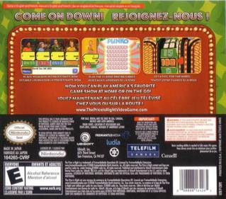 The Price is Right - Box - Back (North America) - 640x563