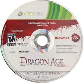 Dragon Age: Origins: Ultimate Edition - Disc (North America) - 709x705