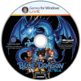 Blue Dragon re:Blue - Fanart - Disc (North America) - 499x500