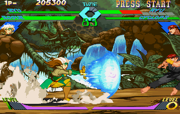 Illustration of X-Men vs. Street Fighter
