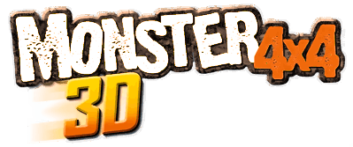 Monster 4x4 3D - Clear Logo (World) - 4704x1968