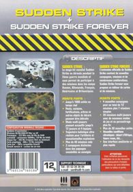 Sudden Strike: Gold Edition!: Sudden Strike + Add-On! - Box - Back (France) - 557x800