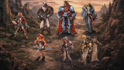 Ogre Battle: The March of the Black Queen - Fanart - Background (Japan) - 2284x1285