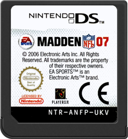 Madden NFL 07 - Cart - Front (Europe) - 517x564