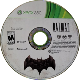 Batman: The Telltale Series - Disc (North America) - 906x909