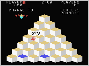 Q*bert - Screenshot - Gameplay (World) - 256x192