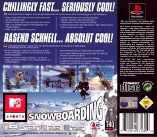 MTV Sports: Snowboarding - Box - Back (Europe) - 861x752