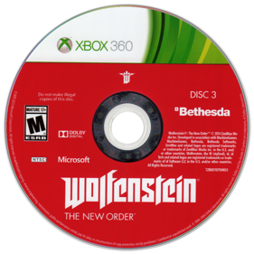 Wolfenstein: The New Order - Disc (North America) - 900x900