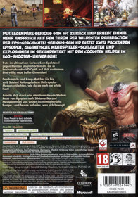 Serious Sam HD: The First and Second Encounters - Box - Back (Germany) - 1200x1712