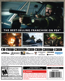 Call of Duty: Black Ops Cold War - Box - Back (North America) - 1124x1400