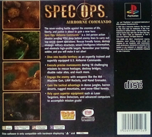 Spec Ops: Airborne Commando - Box - Back (Europe) - 858x772