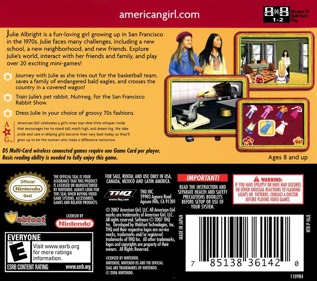 American Girl: Julie Finds a Way - Box - Back (North America) - 768x680