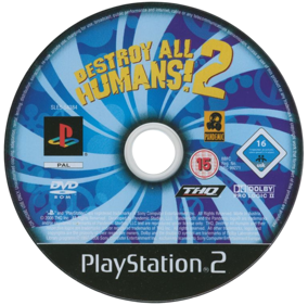 Destroy All Humans! 2 - Disc (Europe) - 774x765