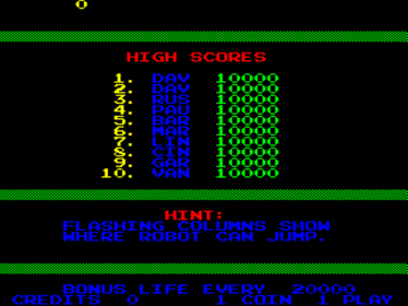 I, Robot - Screenshot - High Scores (World) - 640x480