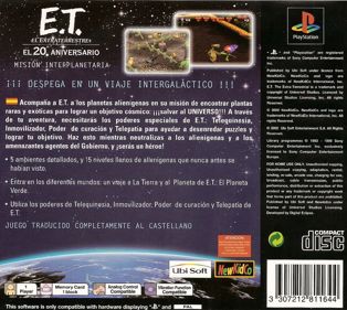 E.T. The Extra-Terrestrial: Interplanetary Mission - Box - Back (Spain) - 894x800